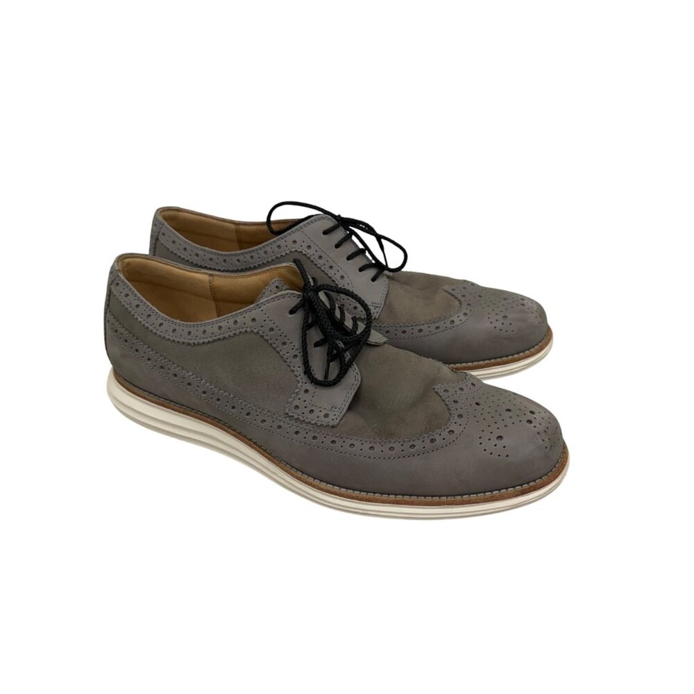 Cole Haan Lunargrand Wing Tip Oxford Leather Dress Shoes Mens size 12 M